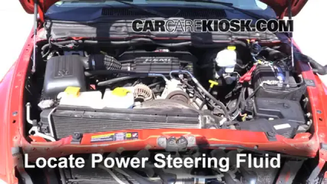 2005 Dodge Ram 1500 SLT 5.7L V8 Standard Cab Pickup (2 Door) Power Steering Fluid Check Fluid Level